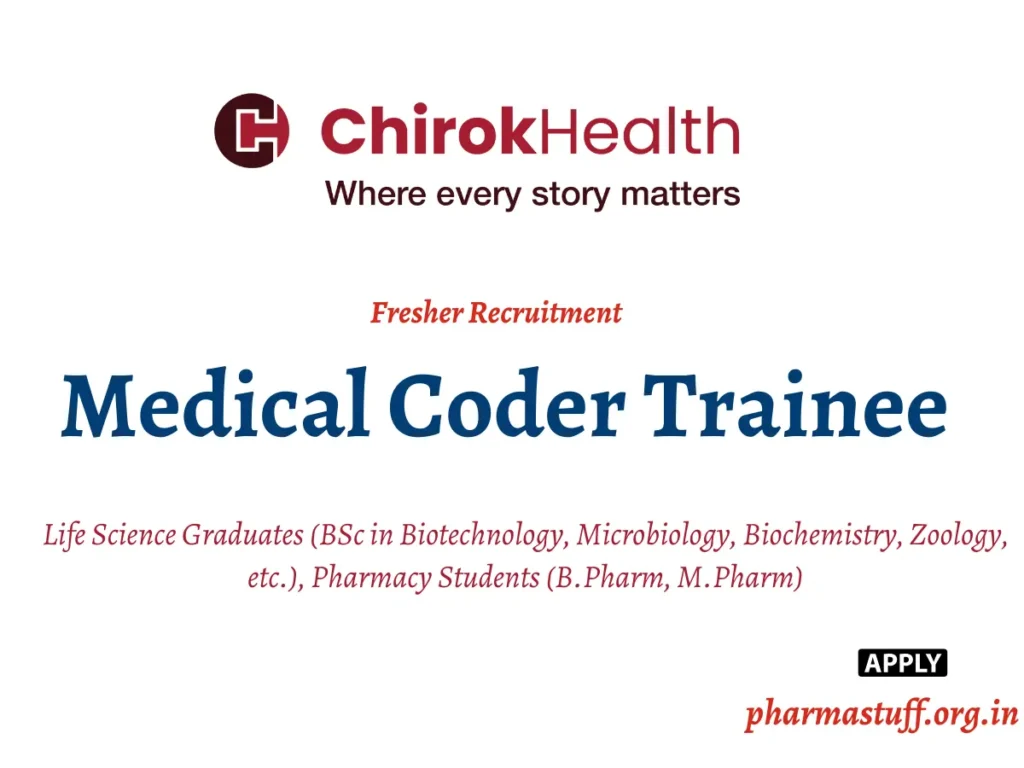 Trainee Medical Coder Jobs for Life Science Graduates – ChirokHealth | Mumbai, Hyderabad, Noida 1 Fresher Medical Coder Trainee Jobs in Delhi – Chirok Health