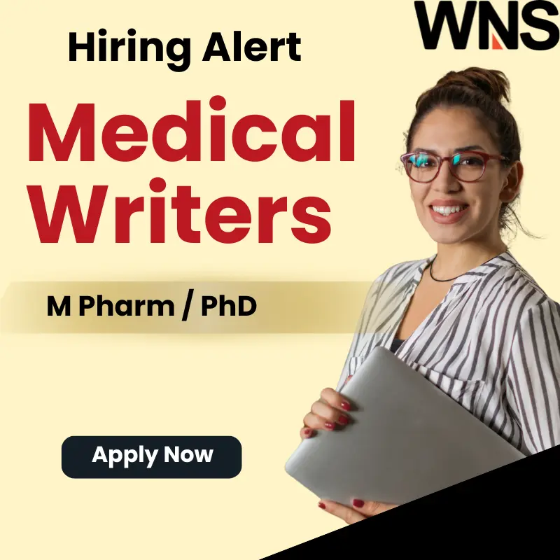 Medical Writer Job Vacancy at WNS – PhD, M Pharm Graduates