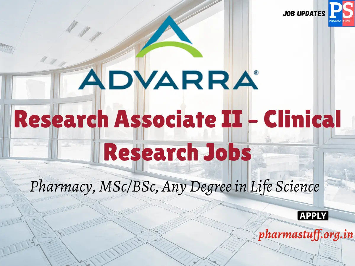 Advarra Clinical Research Job for Life Sciences Graduates | Research Associate II