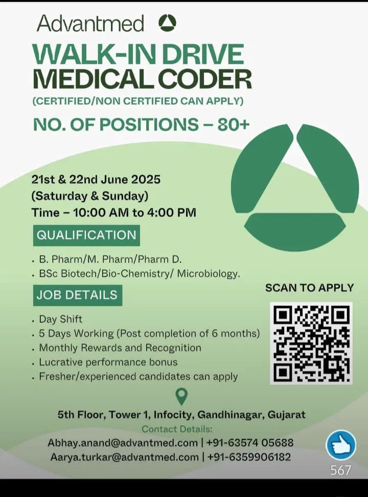 Advantmed Hiring Medical Coders | 80+ Vacancies 3 Advantmed Hiring Medical Coders | 80+ Vacancies
