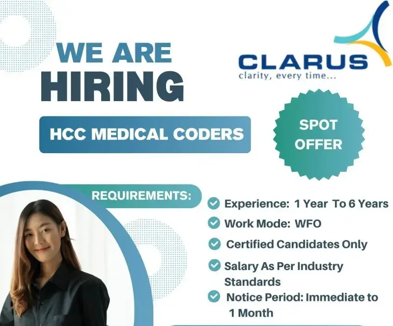 HCC Medical Coding Jobs at Clarus RCM 1 HCC Medical Coding Jobs at Clarus RCM | Certified Coders Apply