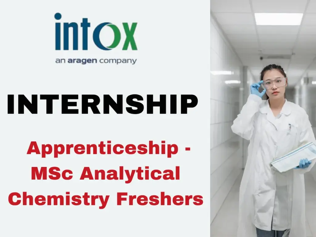 MSc Analytical Chemistry Fresher Apprentice Jobs | Intox Labs 1 M.Sc. Analytical Chemistry Fresher Apprentice Jobs in Pune | Intox Labs