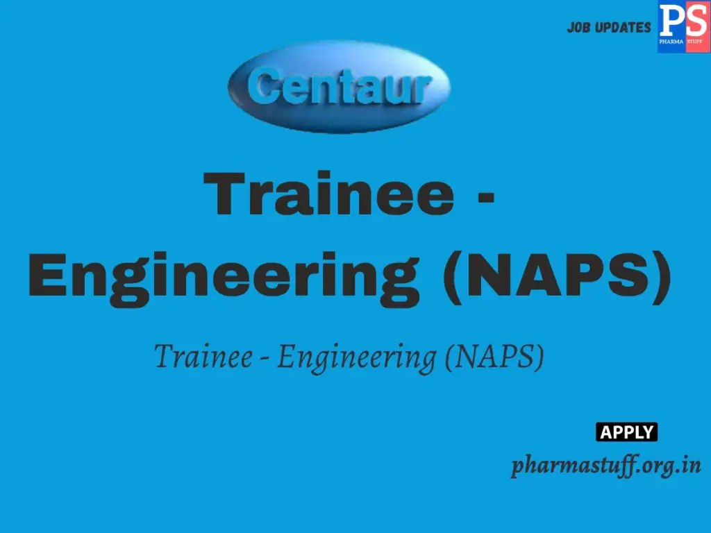 Centaur Pharmaceuticals is hiring ITI freshers and experienced candidates 1 Centaur Pharmaceuticals is hiring ITI freshers and experienced candidates