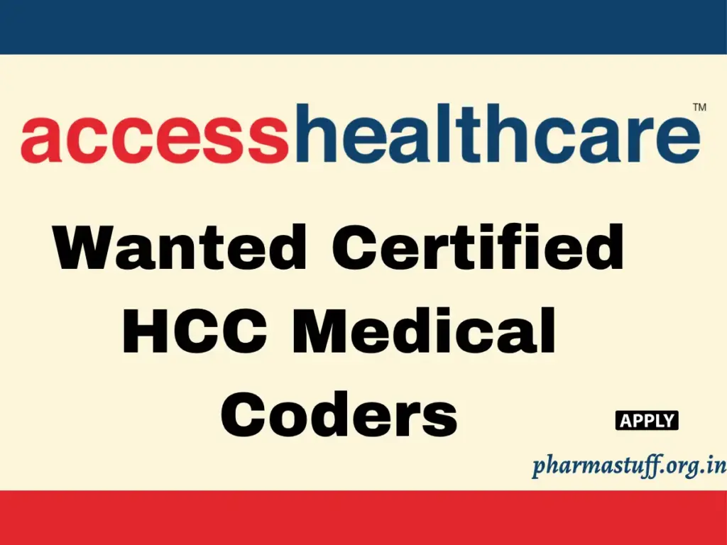 Certified HCC Medical Coders Wanted at Access Healthcare 1 Certified HCC Medical Coders Wanted at Access Healthcare