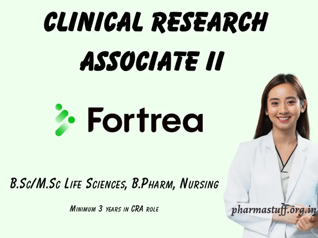 Clinical Research Associate II Opening at Fortrea 1 Clinical Research Associate II Opening at Fortrea