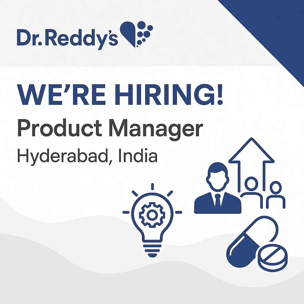 Dr. Reddy's Hiring Product Manager - Marketing 2 Dr. Reddy's Hiring Product Manager - Marketing