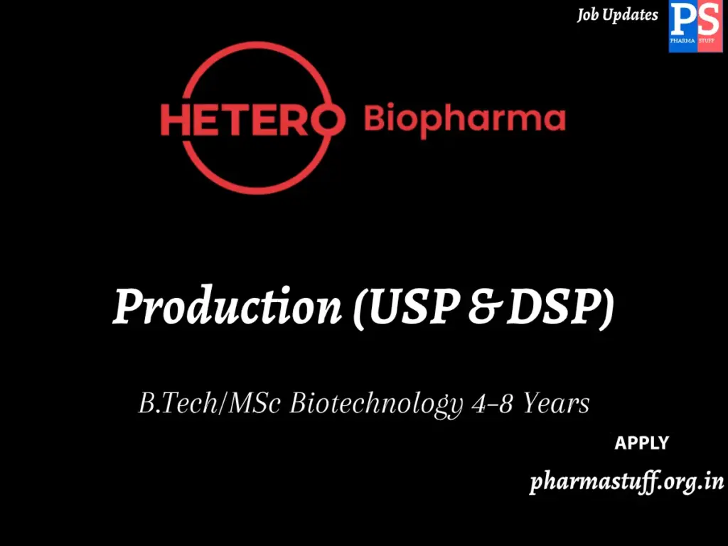Explore Hetero Biopharma's walk-in Production (USP & DSP) 1 Explore Hetero Biopharma's walk-in Production (USP & DSP)