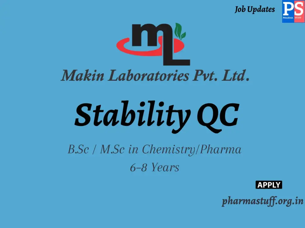 Makin Laboratories Hiring Stability QC 1 Makin Laboratories Hiring Stability QC