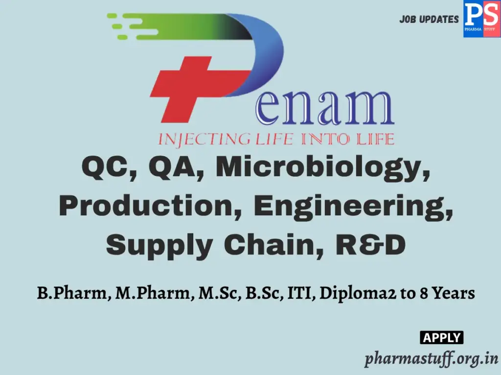 Penam Biosciences Walk-in QC, QA, Microbiology, Production, Engineering, Supply Chain, R&D 1 Penam Biosciences Walk-in QC, QA, Microbiology, Production, Engineering, Supply Chain, R&D