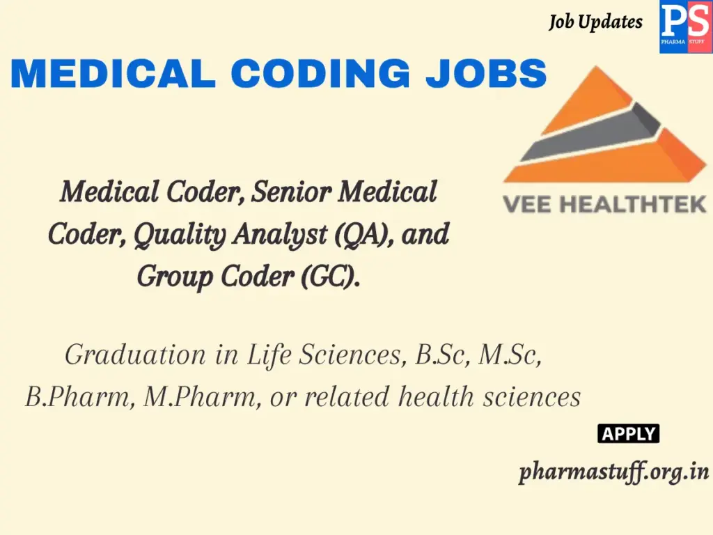 Vee Healthtek Hiring Medical Coders – CPC/CCS Certified – Chennai Walk-In 1 Vee Healthtek Hiring Medical Coders – CPC/CCS Certified – Chennai Walk-In