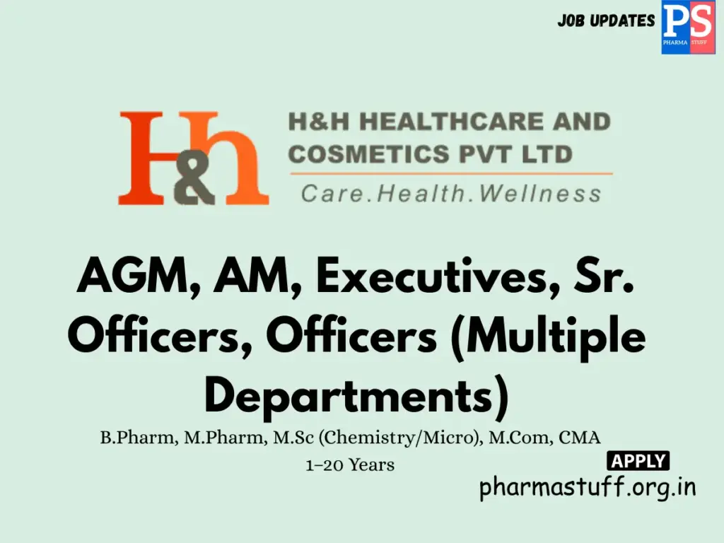 H&H Healthcare Hiring QA, QC, RA, ADL/ARD