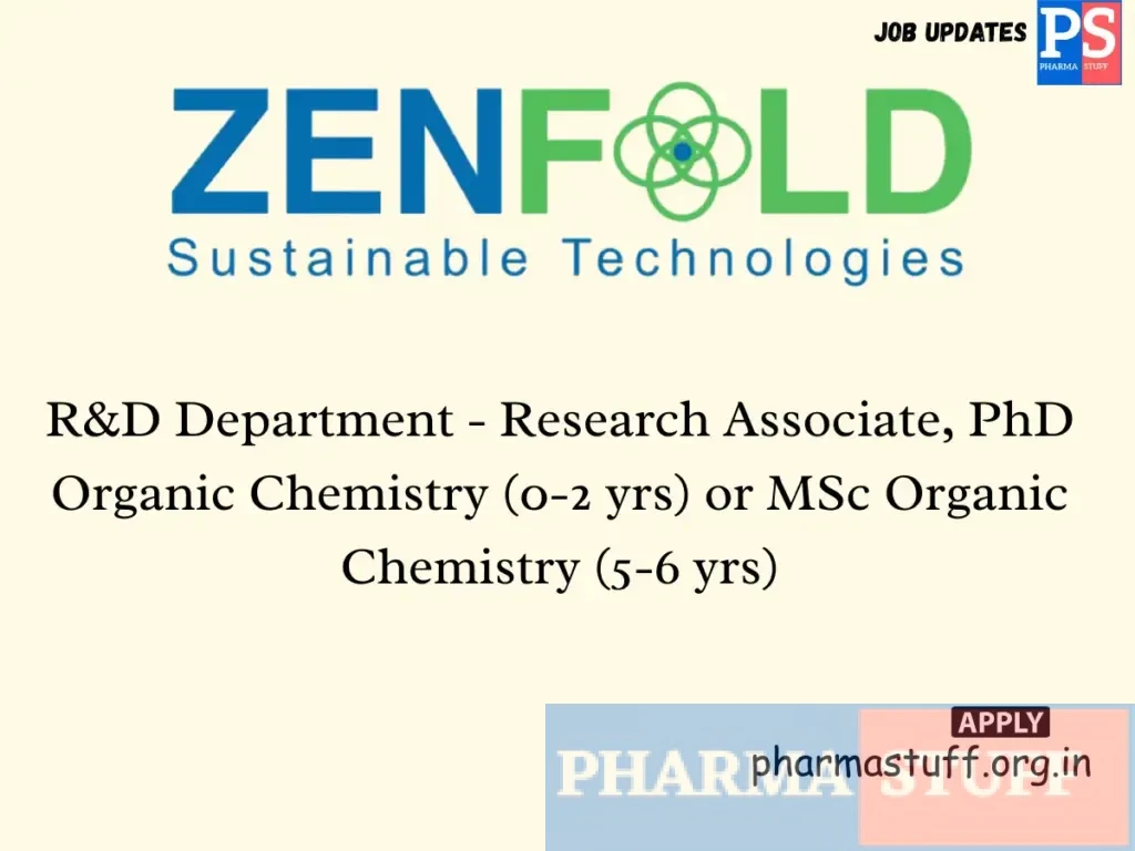 Zenfold Technologies hiring Research Associate R&D