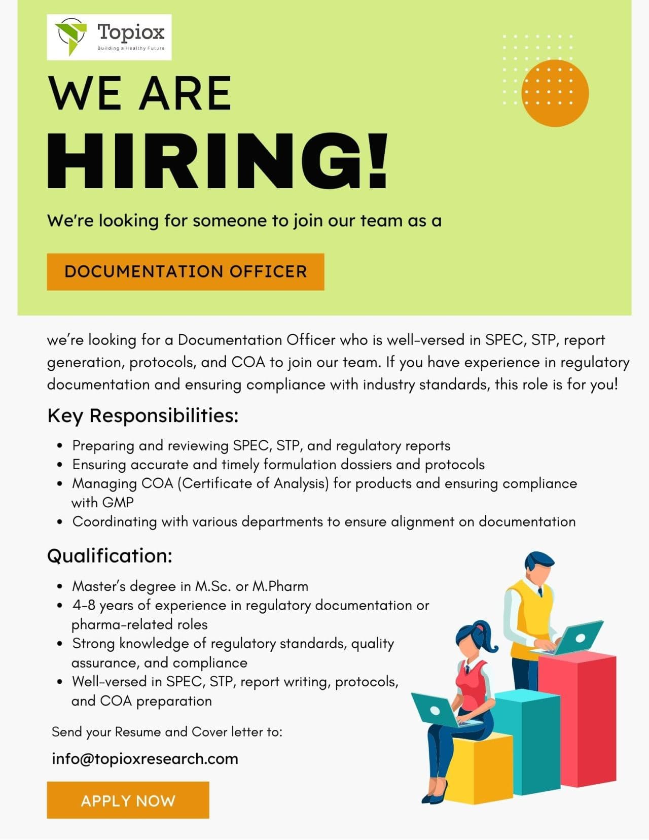 Topiox Hiring Documentation Officer