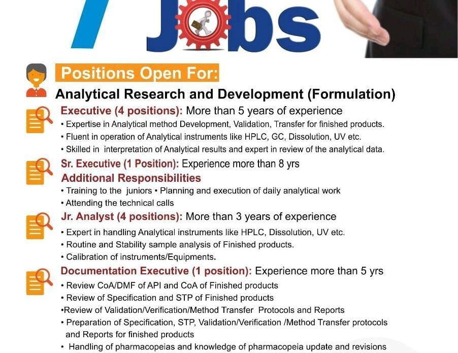 Pinnacle Life sciences Job Vacancies in Analytical Research and Development