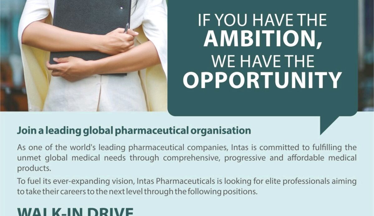 Intas pharma jobs in ADL, Microbial Upstream & Downstream